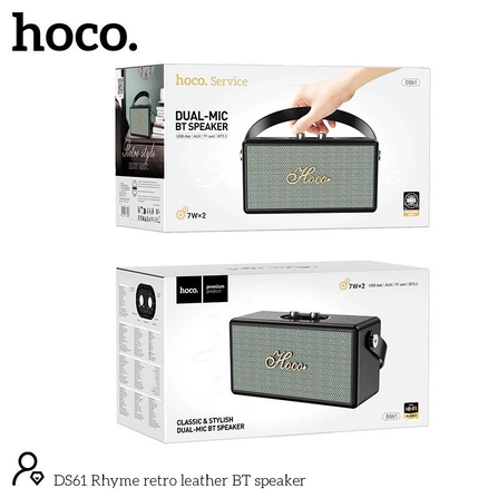 ลำโพงบลูทูธ HOCO DS61 กำลังขับ 7W X 2 ดอก รองรับ BLUETOOTH 5.3 / AUX / TF CARD / USB FLASH DRIVE_10